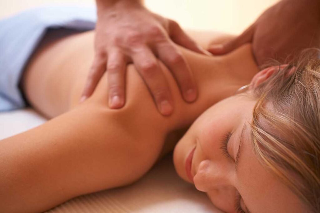 massage table deep tissue relaxation