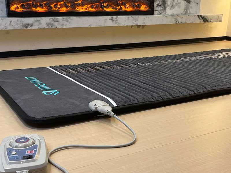 use infrared heating pad on room floor