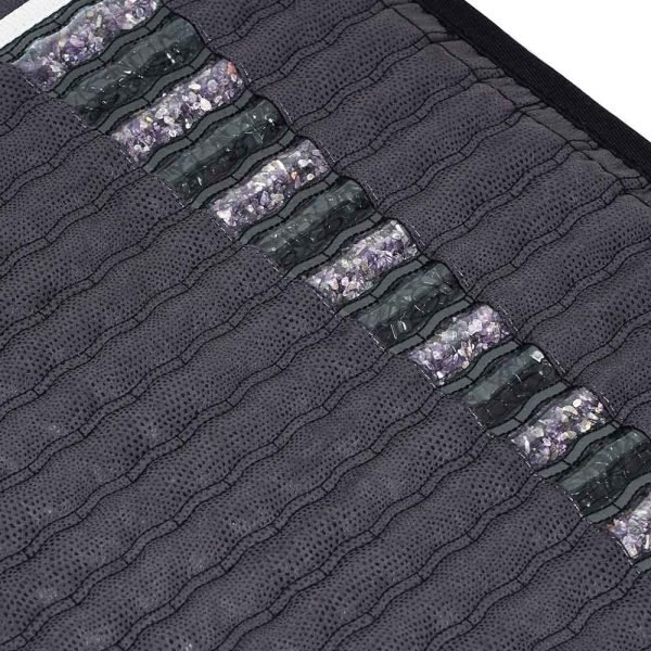 Infrared Mat with Amethyst and Tourmaline Crystals