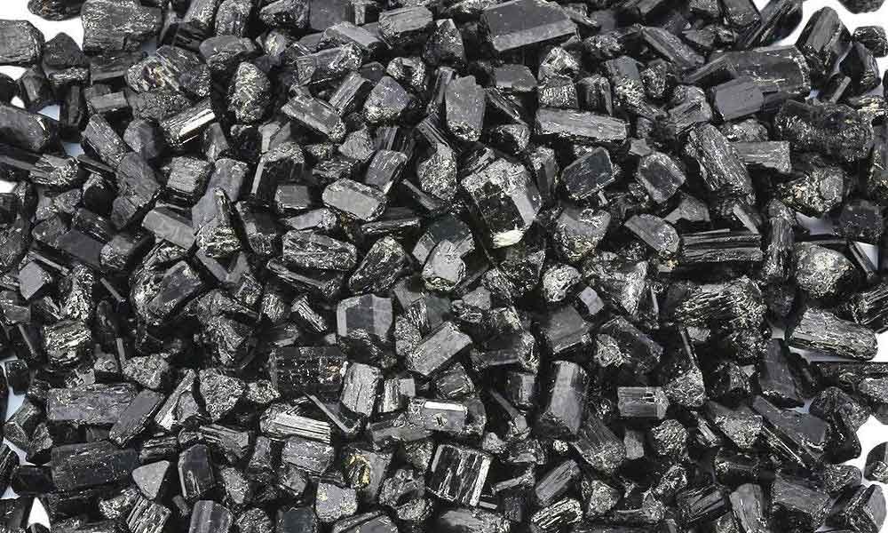 Natural Black Tourmaline Stones