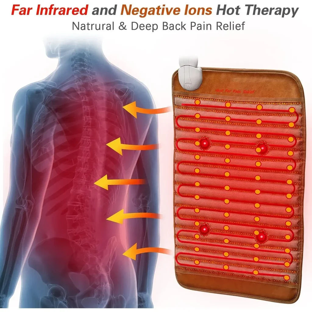 far infrared heating pad for back pain relief